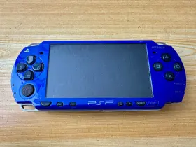 Pspj-20004 Sony Playstation Psp 2001 Cobalt Blue Handheld System Console - Parts Or Repair