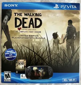 Psvsce22177 Sony Playstation Vita Pch-1101 Aa01 Crystal Black The Walking Dead Bundle Sealed
