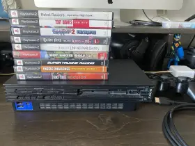 Pt309557106 Sony Playstation 2 Ps2 Fat Console Bundle 9 Games Tested