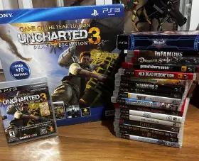 Quc594 Sony Playstation 3 Super Slim Uncharted Bundle 250gb