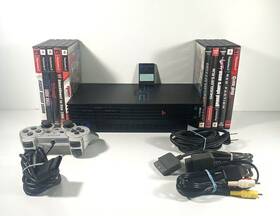 Sony Schp-39001/n Playstation 2 Ps2 Fat Console Bundle W 10 Games Scph-39001 Tested