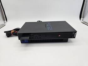 Sony Schp-50001 Fat Ps2 Playstation Console Black Tested Working With Memory Card And Cords