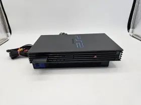 Schp-50001 Sony Fat Ps2 Playstation Console Black Tested Working With Memory Card And Cords