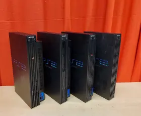 Scph-30001-cr Sony Lot Of 4 Random Playstation 2 Fat Consoles Ps2 Black Home 1651