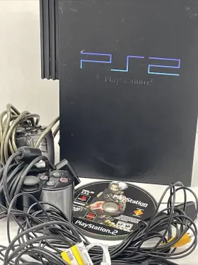 Scph-3001 Sony Playstation 2 Fat Console Controllers Games Network Adapter Tested