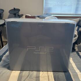 Sony Scph-39000aq Playstation 2 Spring Bundle Aqua Blue Console