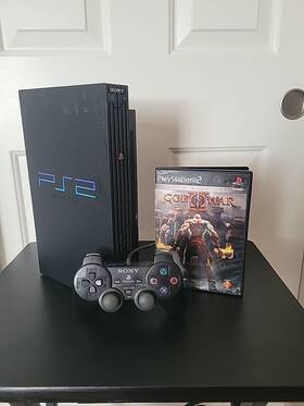 Sony Scph-50000nb Playstation 2 Fat Console - Midnight Black