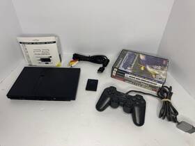 Sony Scph-70002 Ps2 Playstation 2 Slim Console Bundle 4 Games Wired Controller