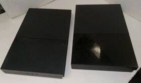 Sony Scph-70004 Lot Of 2 Playstation Ps2 Slim Black Console Only For Parts Or Repair