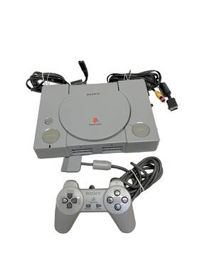 Sony Scph-7001 Playstation Ps Console W 1 Controller Power And Av Cable Tested