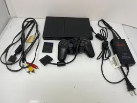 Scph-79012 Sony Playstation 2 Slim Black Console 2007 Bundle