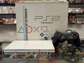 Sony Scph-90000cw Playstation 2 Ps2 Slim Ceramic White Console Scph-90000 Cw Box Very Good