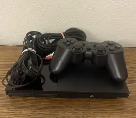 Scph-90004 Sony Playstation 2 Slim Black Pal Untested