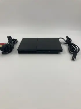 Scph90001cb Sony Playstation 2 - Slim Scph-90001 Black Console Only With Cords Tested