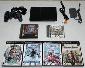 Sony Slus00958 Suikoden Complete Collection 1 2 3 4 5 And Tactics With Playstation Ps2 Console