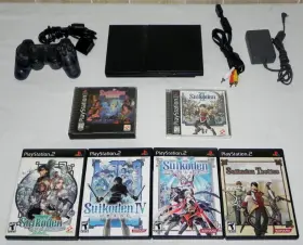 Slus00958 Sony Suikoden Complete Collection 1 2 3 4 5 And Tactics With Playstation Ps2 Console