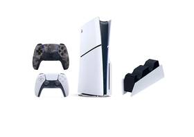 Sony Sny-bd-ps5slim Ps5 Slim Disc Console 1tb 2x Controllers And Charging Station