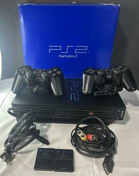 Sony Spch-30001 Playstation 2 Ps2 Fat Console In Box Controller And Cords- Works
