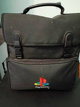 Sony Sps950 Playstation 1 With Travel Bag 10-20 Games Three Controllers 5 Memory Cards