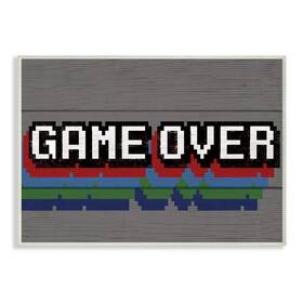 Stupell Industries 049182820396 Phrase Rustic Video Game Text Designed By Daphne Polselli Art 10x15 Wall P