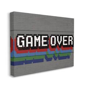 Stupell Industries 049182820457 Phrase Rustic Video Game Text Designed By Daphne Polselli Wall Art 36 X 48