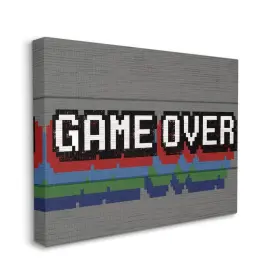 Stupell Industries 049182820457 Phrase Rustic Video Game Text Designed By Daphne Polselli Wall Art 36 X 48