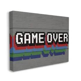 Stupell Industries 049182820488 Phrase Rustic Video Game Text Designed By Daphne Polselli Wall Art 16 X 20