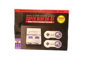Super Mini Sn-01 Home Entertainment System Console With Controllers 500 Games