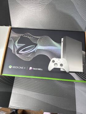 Taco Bell 889842334036 Xbox One X Bundle Platinum Limited Edition 1tb Elite Wireless Control