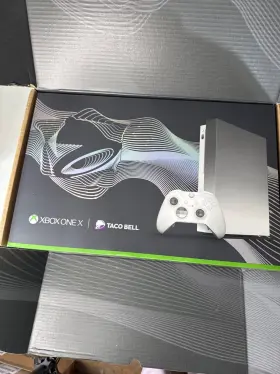 Taco Bell 889842334036 Xbox One X Bundle Platinum Limited Edition 1tb Elite Wireless Control