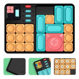 Taphet X100 Super Slide Puzzle Game - 500 Brain Teaser Challenges Electronic Travel Toy