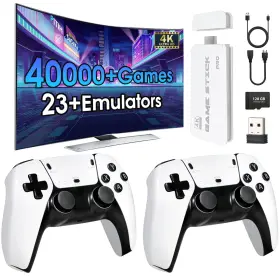 Tefele 751753651734 2025new Wireless Retro Game Console 40000 Games And 23 Emulators Plug Pla