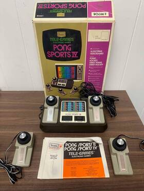 Tele-games Ee770873 Vintage Sears Pong Sports Iv With Original Box Very Good 3e