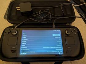 Valve Fx1a3140350e Steam Deck Handheld System Black Wi-fi Usb-c With Charger And Carrying Case