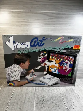 7141 Video Art Vintage Ljn Game Console 1987 - Model Boxed