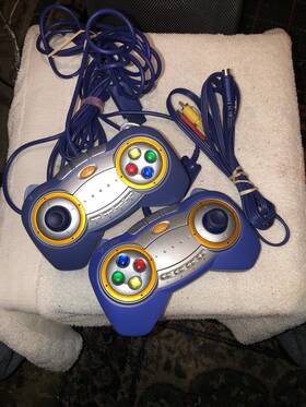 Vtech As23-d267 Genuine V-flash 2 Controllers And Av Cord.tested