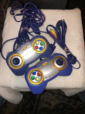 As23-d267 Vtech Genuine V-flash 2 Controllers And Av Cord.tested