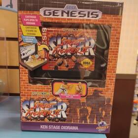 Wilder 990311800034 Sega Genesis Console Heroes Street Fighter Ken And Ryu Stage Diorama - New In Box