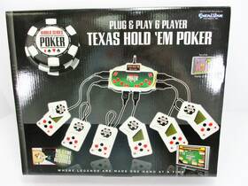 World Series Of Poker Vr39 Lot 10 Texas Holdftem Plug And Play 6 Player Tv Game Wsop