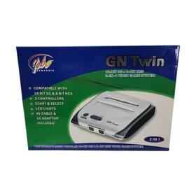 Yobo Gameware Ot-8268 Gn Twin Sega Genesis And Nes 2-in-1 Silver Console - See Pictures