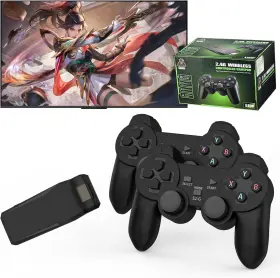Yxp 445057435451 Retro Gaming Console Wireless Game Stick With Built-in 20000