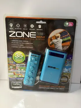 Zone Mini 044902047596 New Interactive Gaming System 35 Games Wireless Game Console Travel