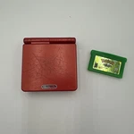 Nintendo Game Boy Advance Sp Handheld System - Red With Pokemon Leafgreen Used. Price: $245.00.
