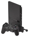 Sony PS2 Playstation Slim Black Console & Controller +cables Oem - New Laser! Used. Price: $189.99.