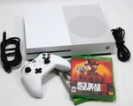 Microsoft Xbox One 1TB White Console Model 1681 Tested + Controller Games Used. Price: $149.99.