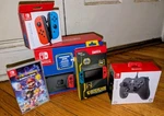 Nintendo Switch Bundle HAC-001(-01) Gaming Console Red/neon Blue Joy-cons New. Price: $414.99.