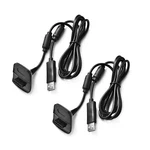 2 For Xbox 360 Black Wireless Controller Usb Charging Cable Replacement Charger New. Price: $10.98.