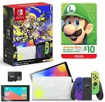New Nintendo Switch Oled Splatoon 3 Limited Edition Console + Big Gamer Bundle. Price: $388.00.