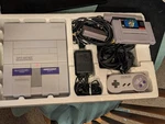 Snes Nintendo Console Cib Box W/super Mario Kart And Gameboy Used. Price: $550.00.