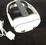 Meta Compact Charging Dock White Usb-c For Quest 3/3S Headset & Controllers Open. Price: $39.99.